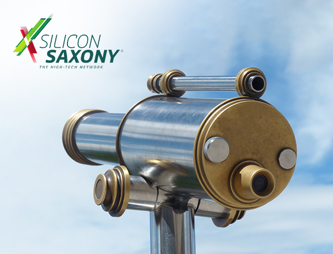 Fernrohr als Symbol für Weitblick und Zukunftsorientierung am OWYO CAMPUS Dresden